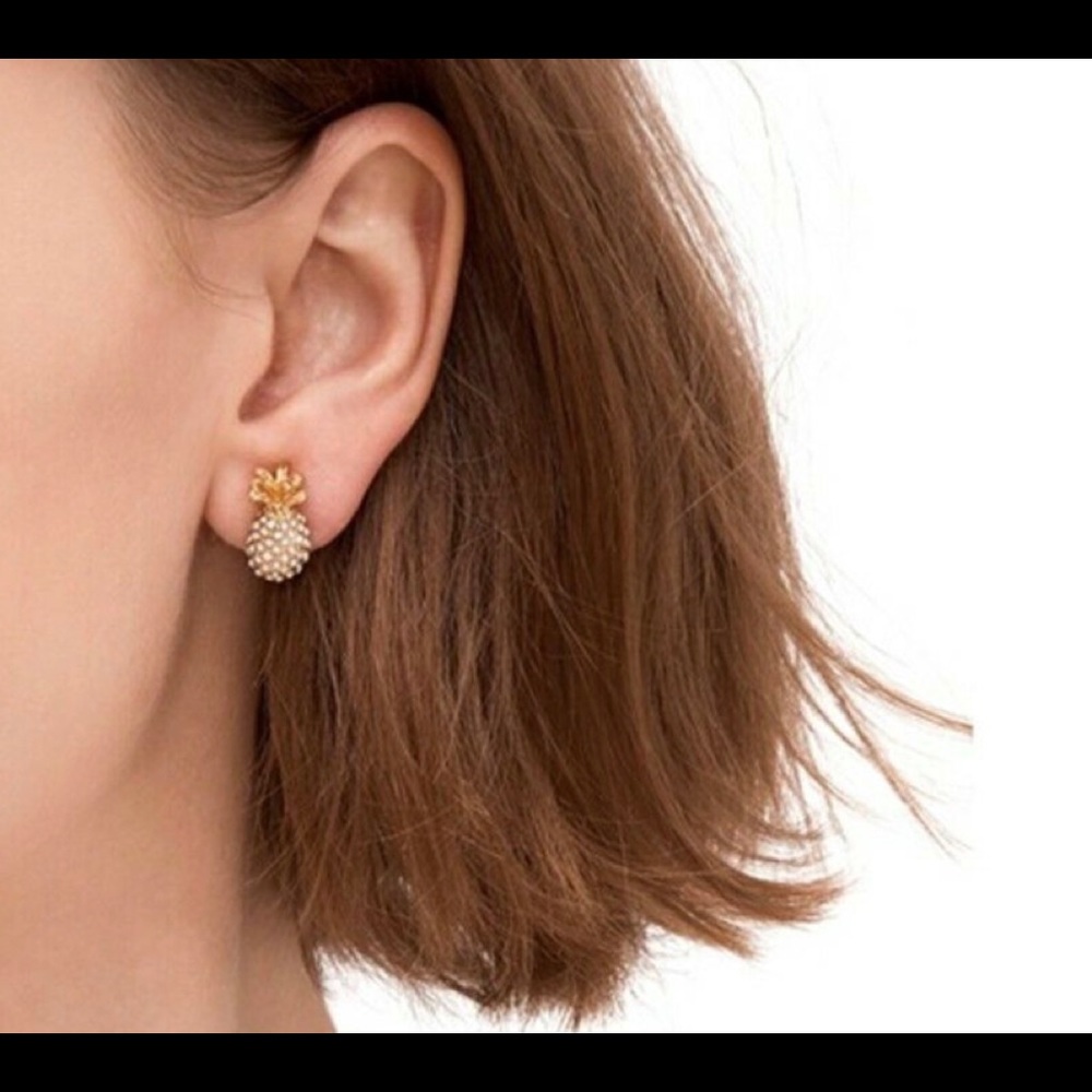 Kate Spade By the Pool Pave Pineapple mini studs